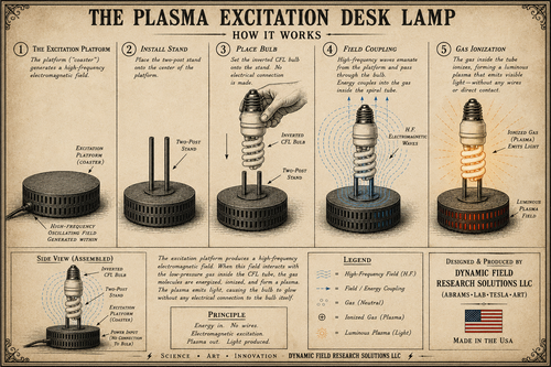 The Plasma Excitation Desk Lamp (plasma coaster) !!FREE US SHIPPING!!